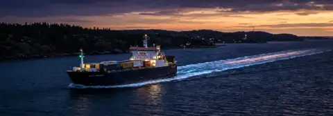 Ruta de ferry de Kiel a Oslo
